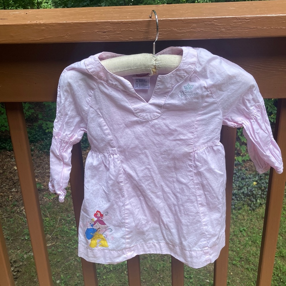 Disney pink cotton princess top